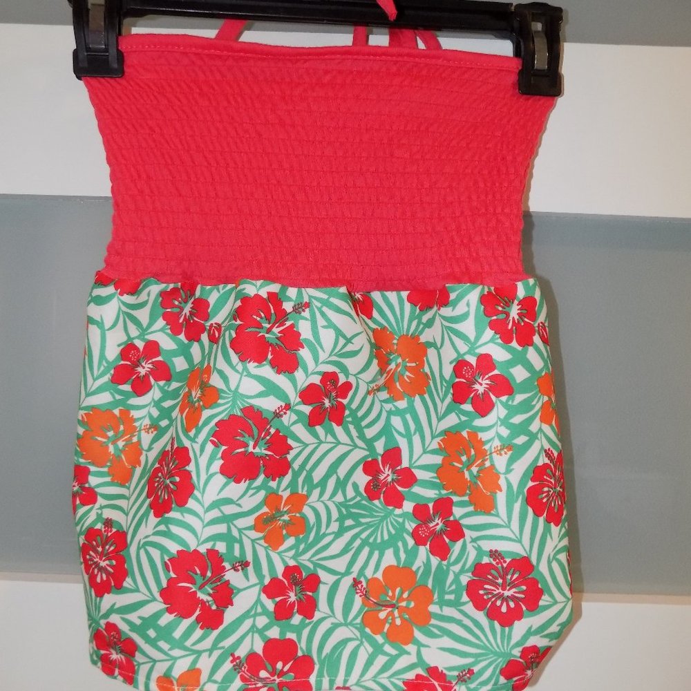Woof Pet Apparel Red Hawaiian Dress Size XL NEW